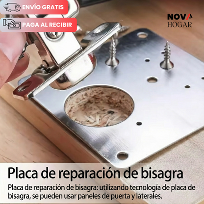 HingeFix™ Kit de Reparación Bisagras para Puertas Gabinete