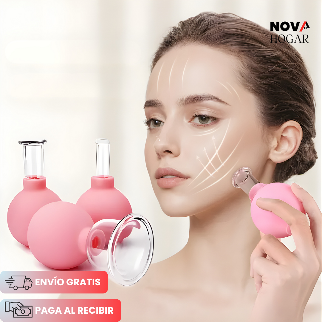 SculptLift™ Set Terapia Facial con Ventosas Relajante