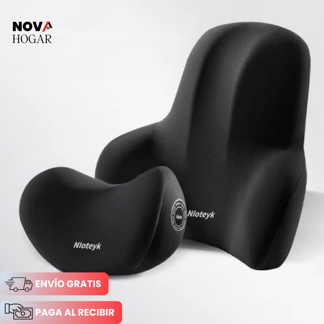 BackRelief™ Cojines Ergonómicos Cuello y Lumbar para Auto