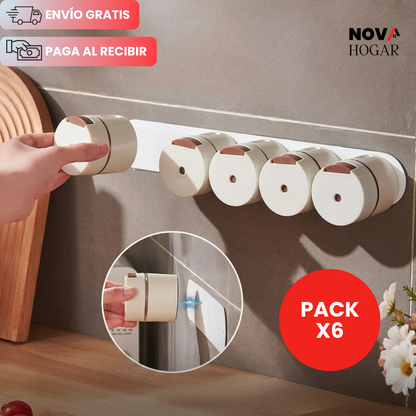 MagnaSpice™ Pack x6 Condimenteros Magnéticos Para Cocina