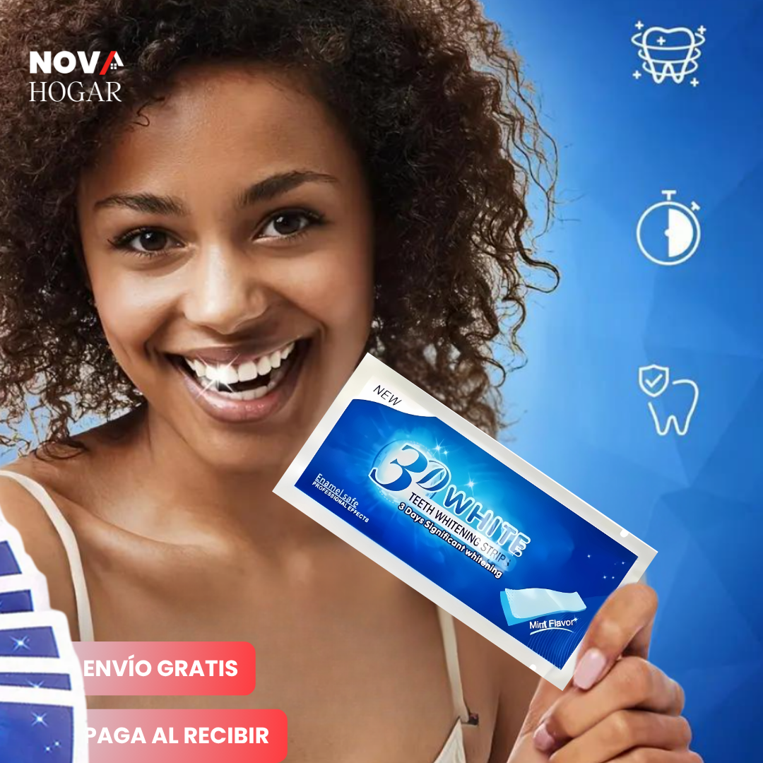 Pack x14 WhiteGlow™ Tiras Blanqueadoras de Dientes