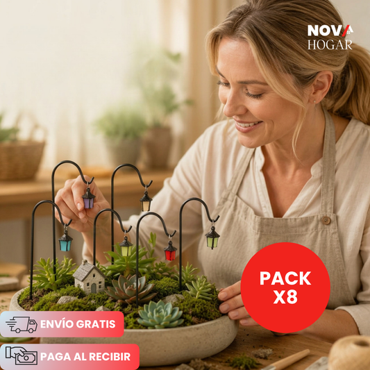 GlowGarden™ Pack x8 Estacas Luminosas para el Jardín