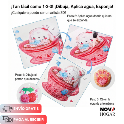 MagicPuff™ Kit de Dibujo en Espuma Mágica 3D