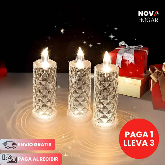 LumiFlame™ Velas LED de Larga Duración (9.5cm)