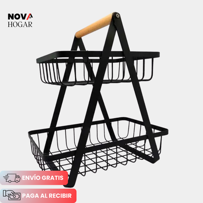 FreshLuxe™ Organizador de 2 Niveles para Cocina