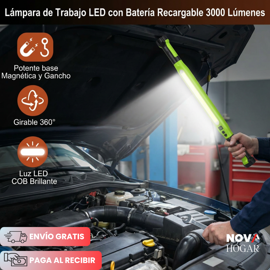 MagneLux™ Luz Magnética de 3000 Lumen para Mecánica
