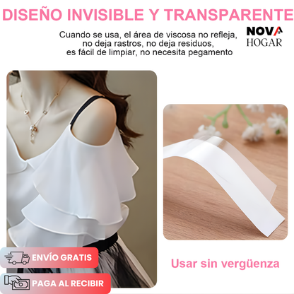 2x1  InvisiHold™ Cinta Adhesiva Invisible para Escote