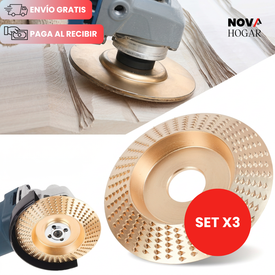 WoodShaper™ Set x3 Discos De Modelado para Madera