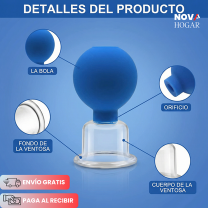 SculptLift™ Set Terapia Facial con Ventosas Relajante