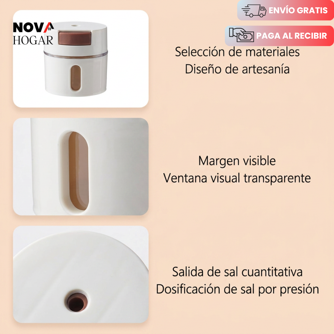 MagnaSpice™ Pack x6 Condimenteros Magnéticos Para Cocina