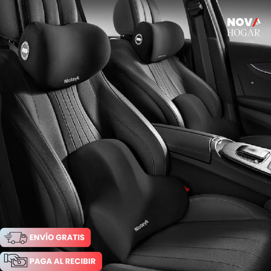 BackRelief™ Cojines Ergonómicos Cuello y Lumbar para Auto