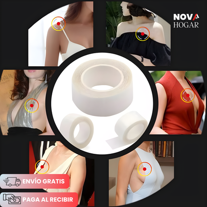2x1  InvisiHold™ Cinta Adhesiva Invisible para Escote