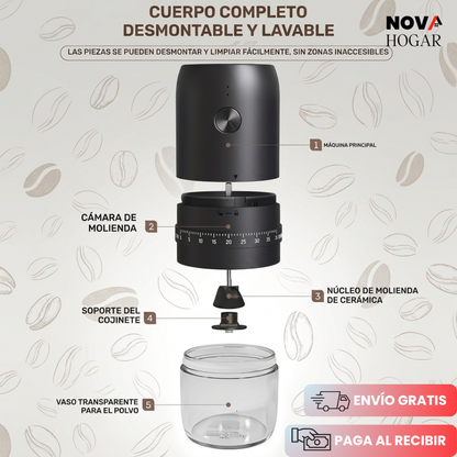GrindBrew™ Molino Eléctrico de Precisión para Café