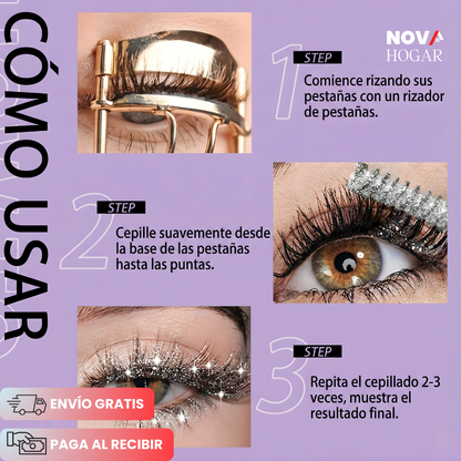 3x1 StarryLash™ Máscara De Pestañas Efecto Diamante