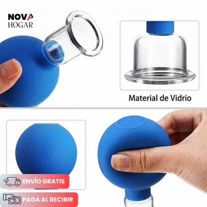 SculptLift™ Set Terapia Facial con Ventosas Relajante