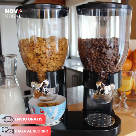 TwistServe™ Dispensador Doble para Cereales y Granos