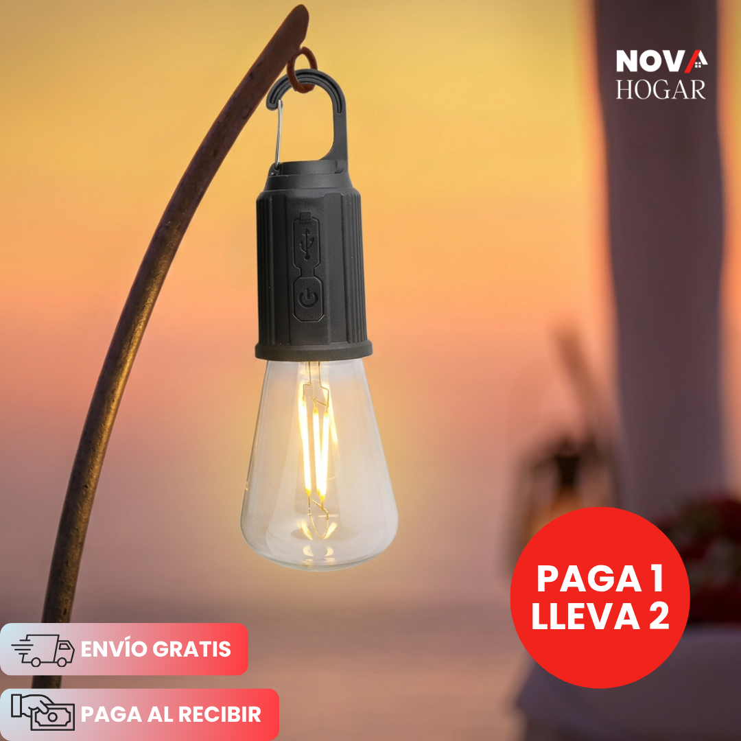 2x1 VintageGlow™ Bombillo Recargable Estilo Retro para Jardín
