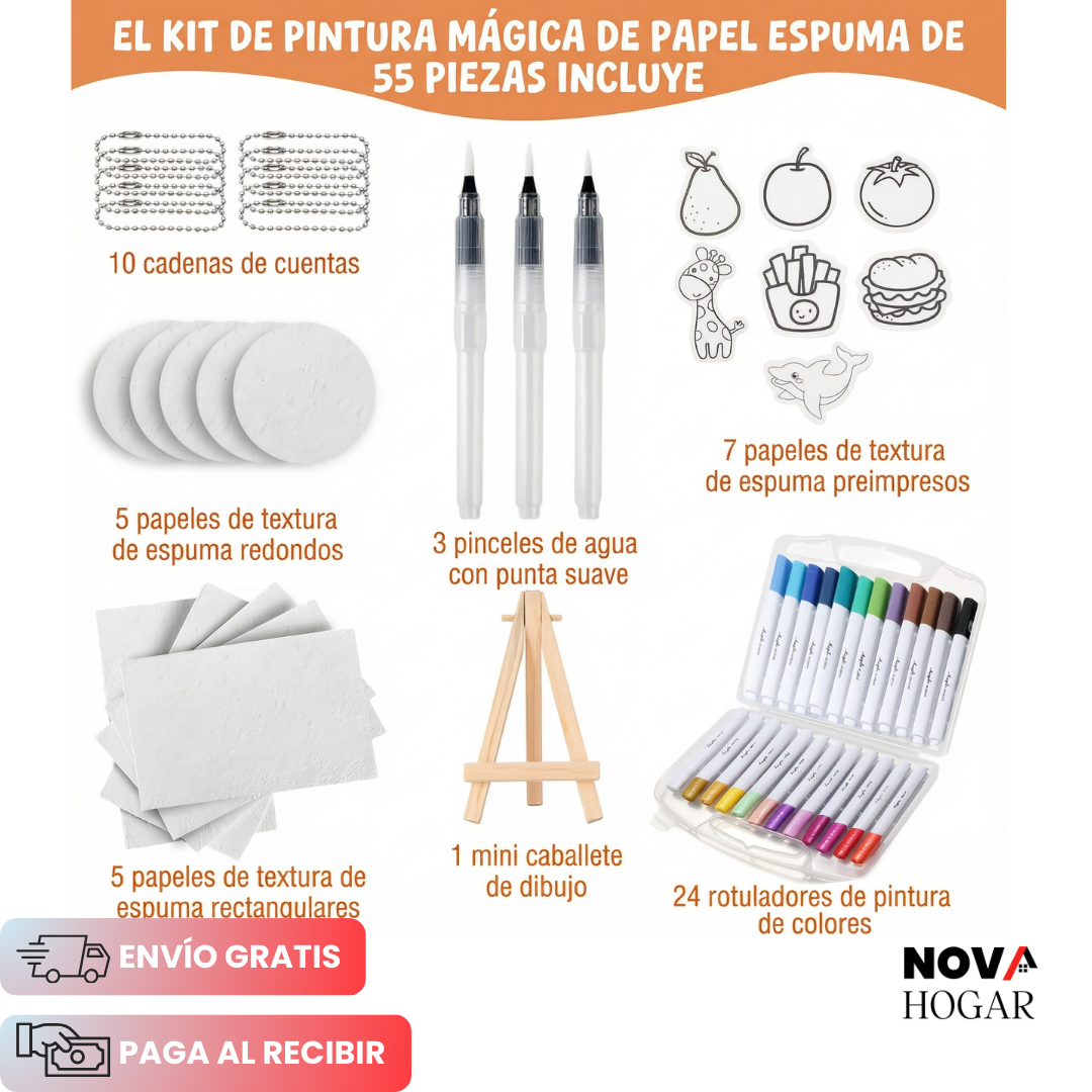 MagicPuff™ Kit de Dibujo en Espuma Mágica 3D