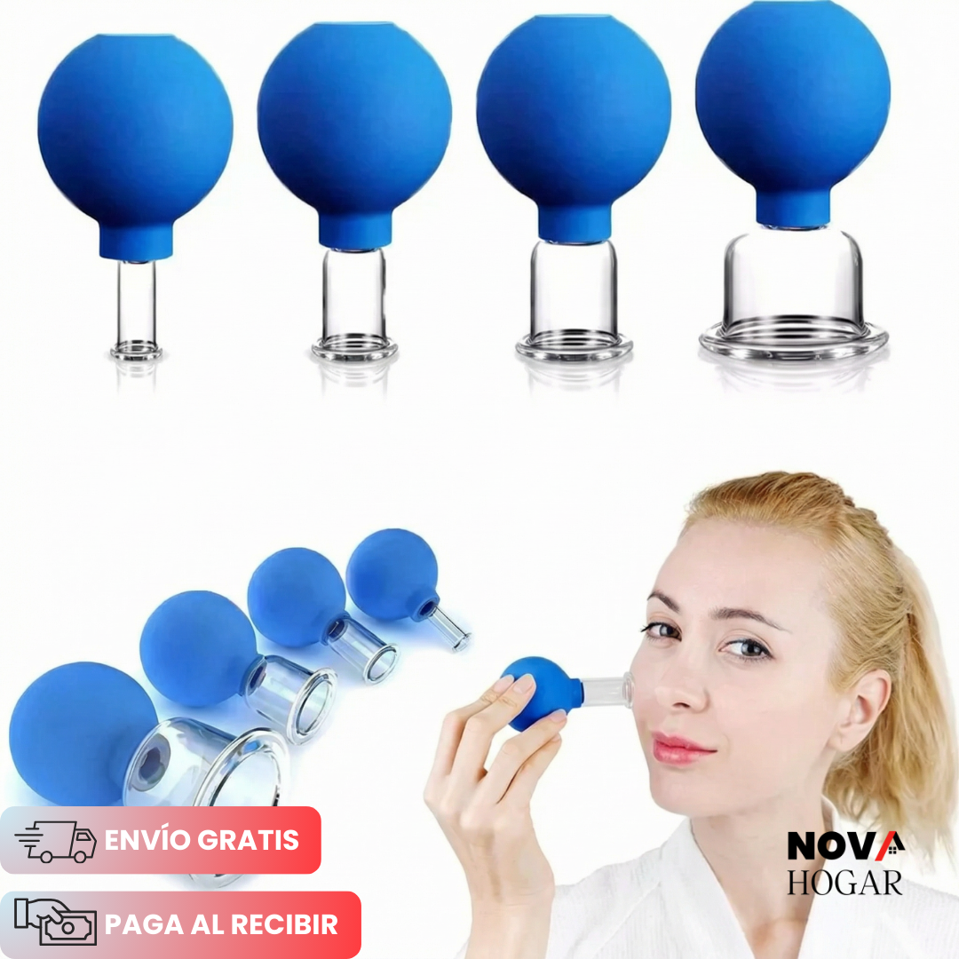 SculptLift™ Set Terapia Facial con Ventosas Relajante