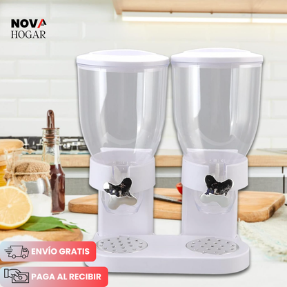 TwistServe™ Dispensador Doble para Cereales y Granos