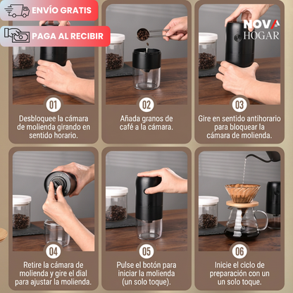 GrindBrew™ Molino Eléctrico de Precisión para Café