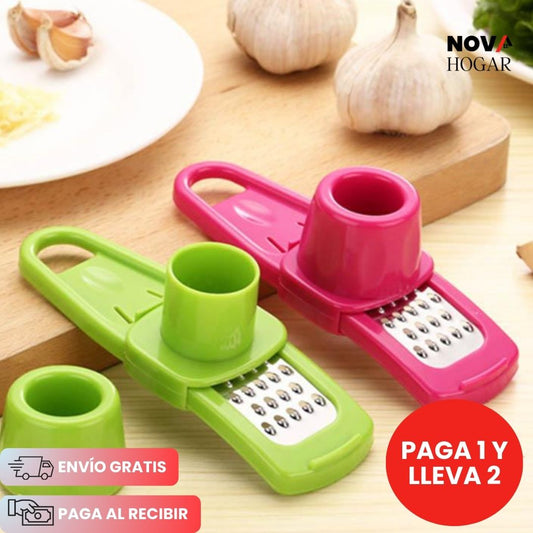 2x1 ZestCrush™ Mini Rallador Multiusos de Ajo y Especias