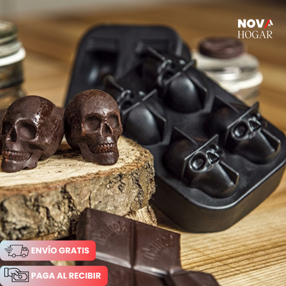 2x1 SkullIce™ Molde Premium Para Hielos Únicos