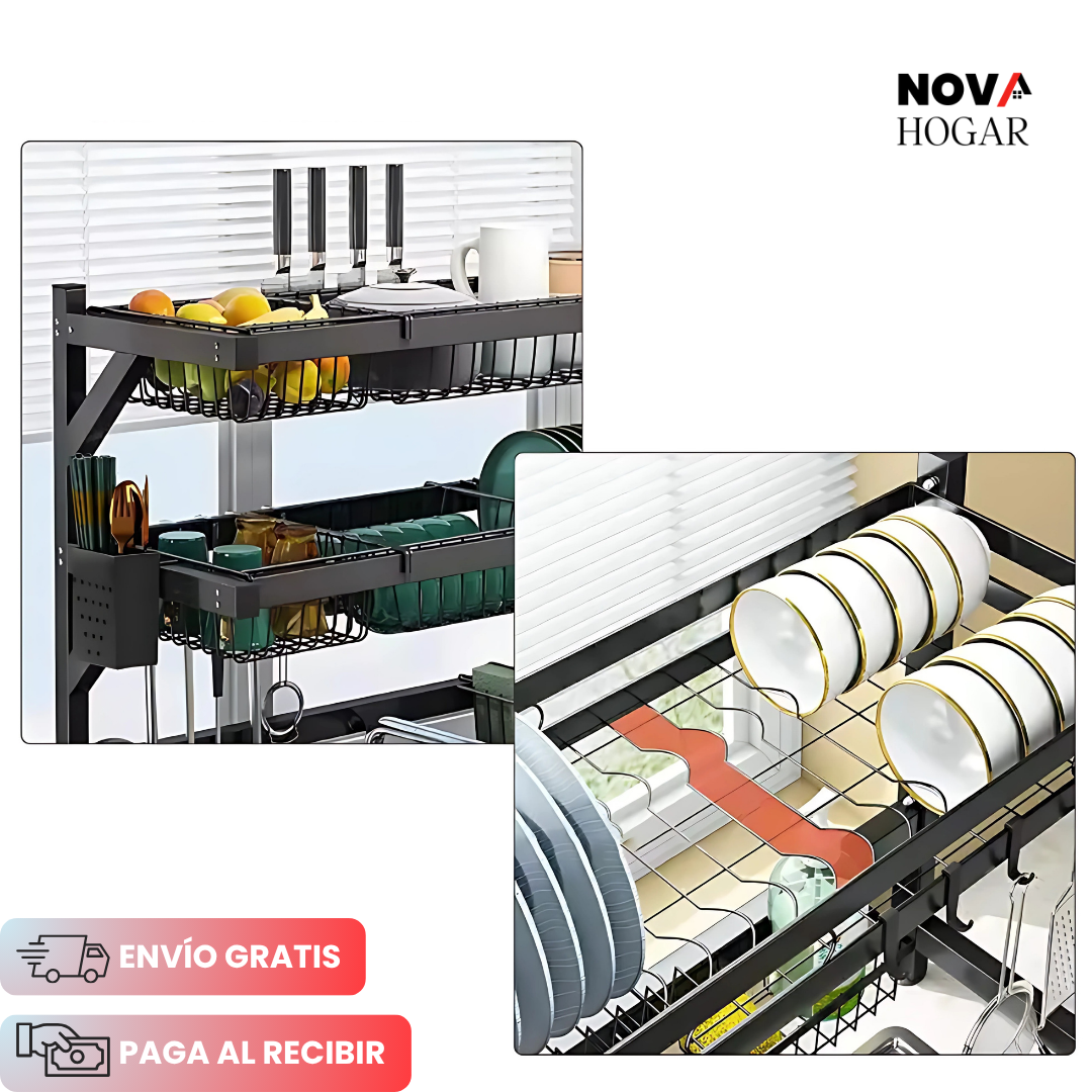 CleanRack™ Escurridor para Platos de 2 Niveles