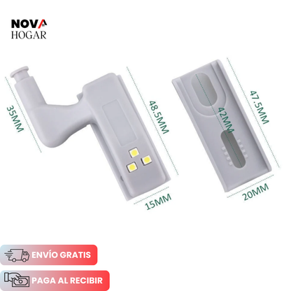Pack x6 LightLatch™ Luz Automática para Bisagras