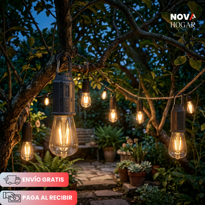 2x1 VintageGlow™ Bombillo Recargable Estilo Retro para Jardín