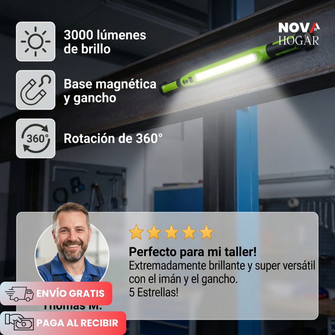 MagneLux™ Luz Magnética de 3000 Lumen para Mecánica