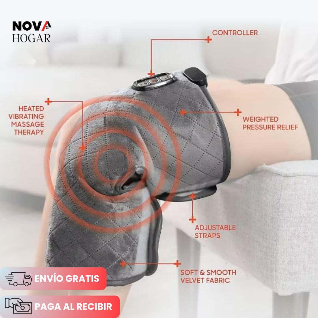 VibeHeat™ Rodillera Terapéutica con Masajeador Térmico