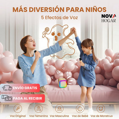 K-PopStar Duo™ Altavoz Infantil Bluetooth con 2 Micrófonos