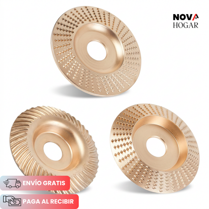 WoodShaper™ Set x3 Discos De Modelado para Madera