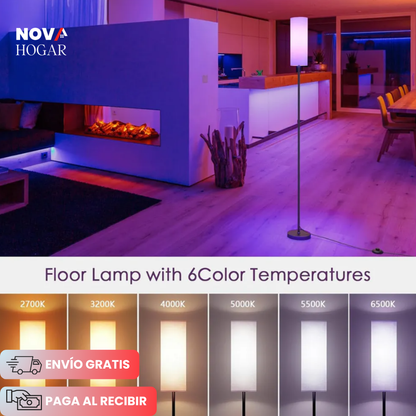 LumaRise™ Lámpara de Piso Inteligente RGB