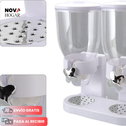 TwistServe™ Dispensador Doble para Cereales y Granos