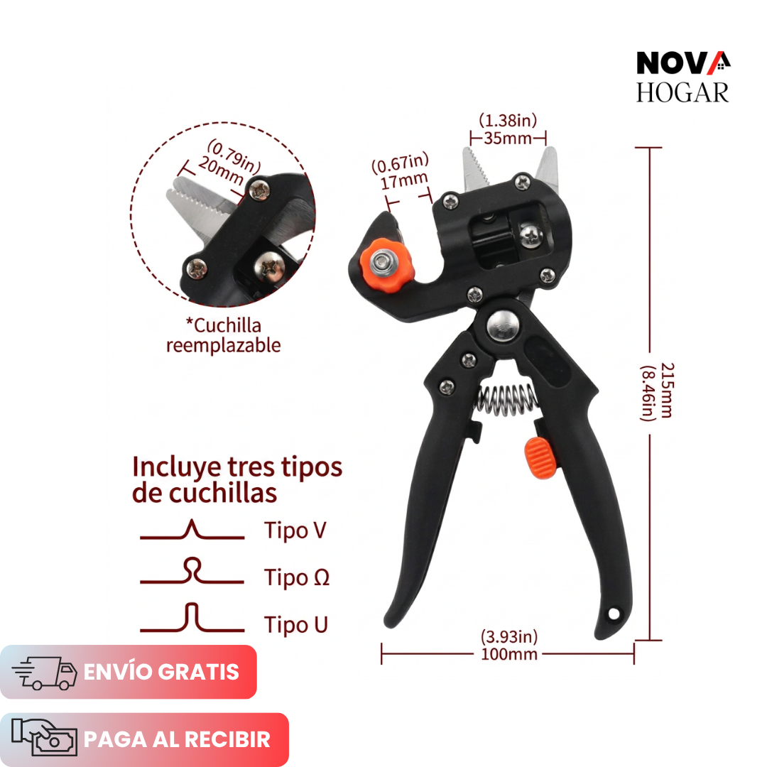 EasyInjer™ Tijera de Injerto para Plantas