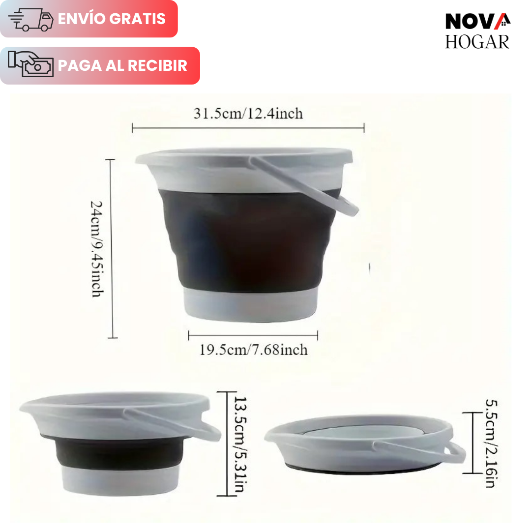 HandyBucket™ Balde Plegable Ahorrador de Espacio
