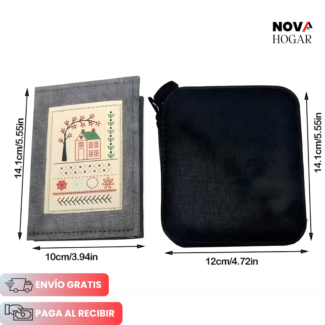 StitchFolio™ Libro de Bordado Creativo para Relajarte