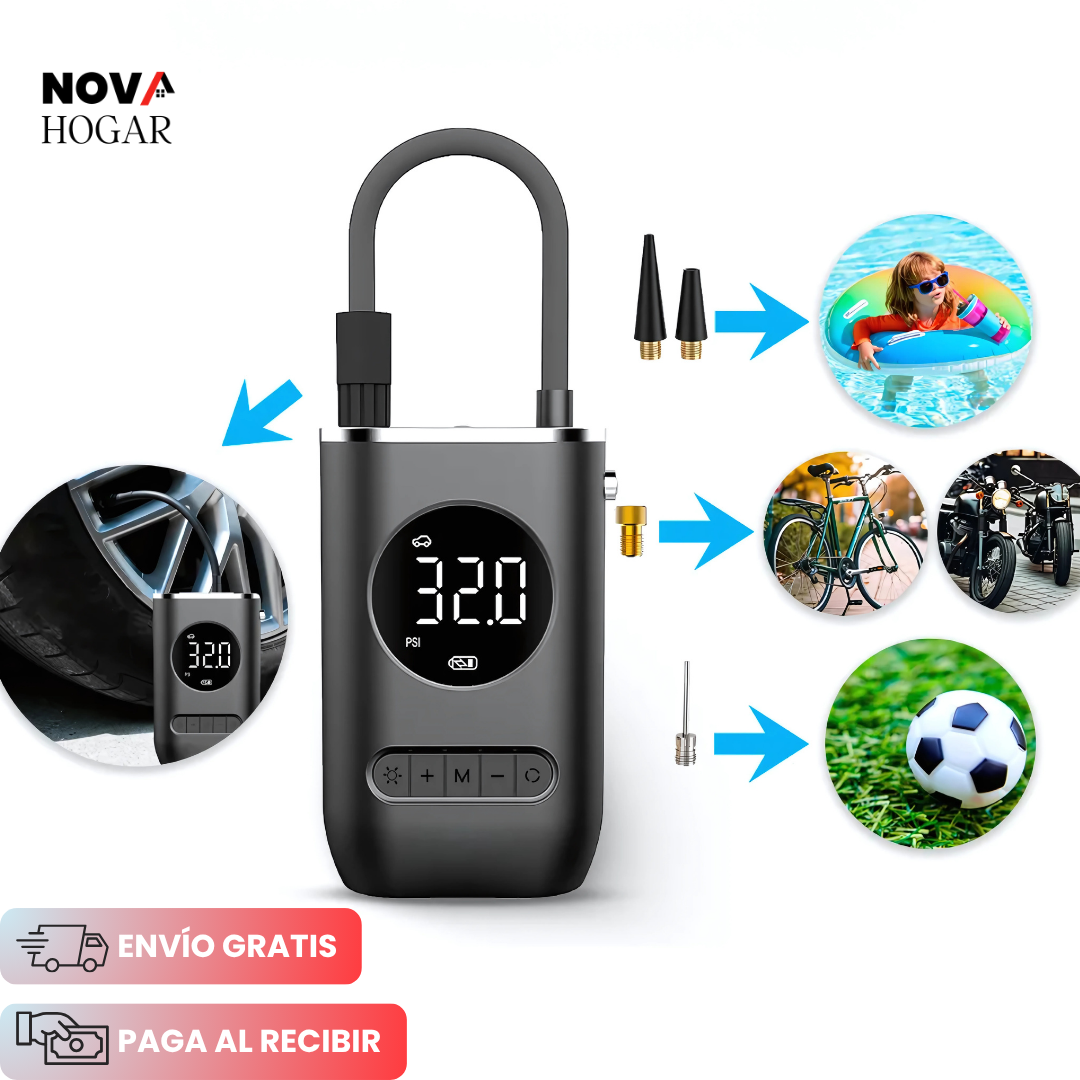 AirNova™ Compresor de Aire Compacto Recargable