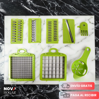HomeChef’s Cutter™ Rallador y Cortador de Cocina 12 en 1