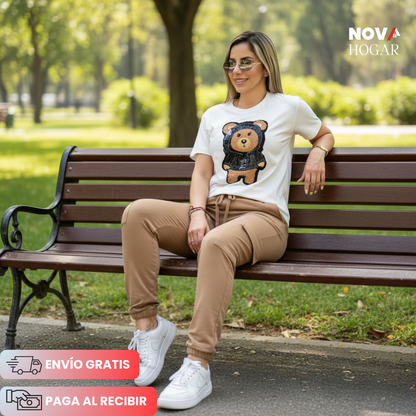 UrbanBear™ Conjunto Moderno con Diseño de Oso