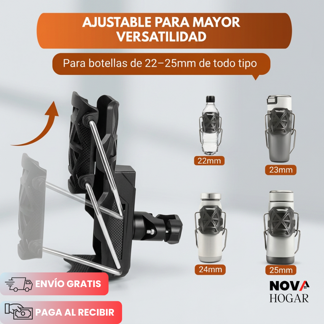 RideHolder™ Porta botellas Plegable para Motocicleta