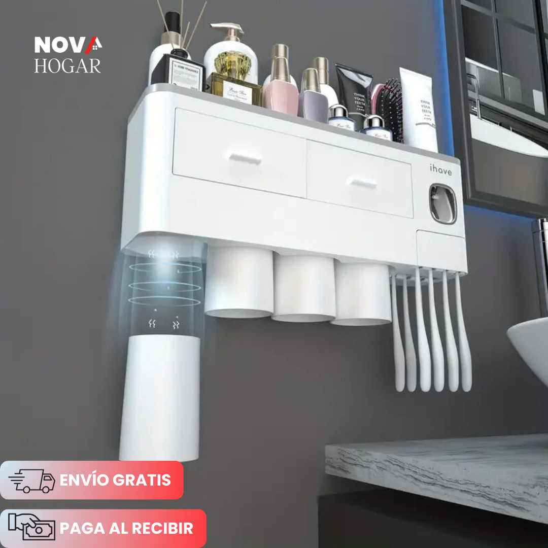 HygieneStation™ Organizador Multifuncional para Baño Diseño Elegante