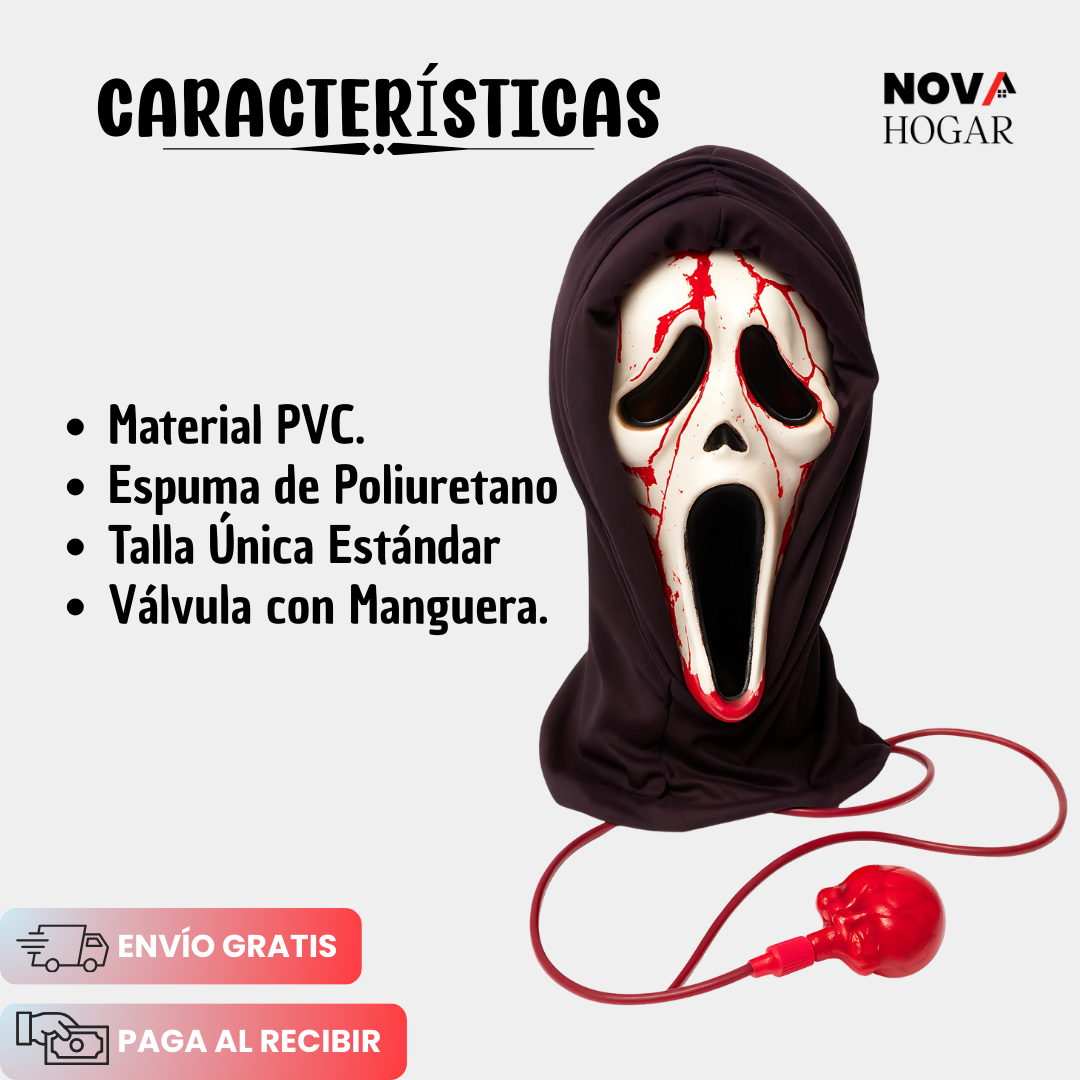 ScarletGhost™ Máscara Fantasmal con Sangrado