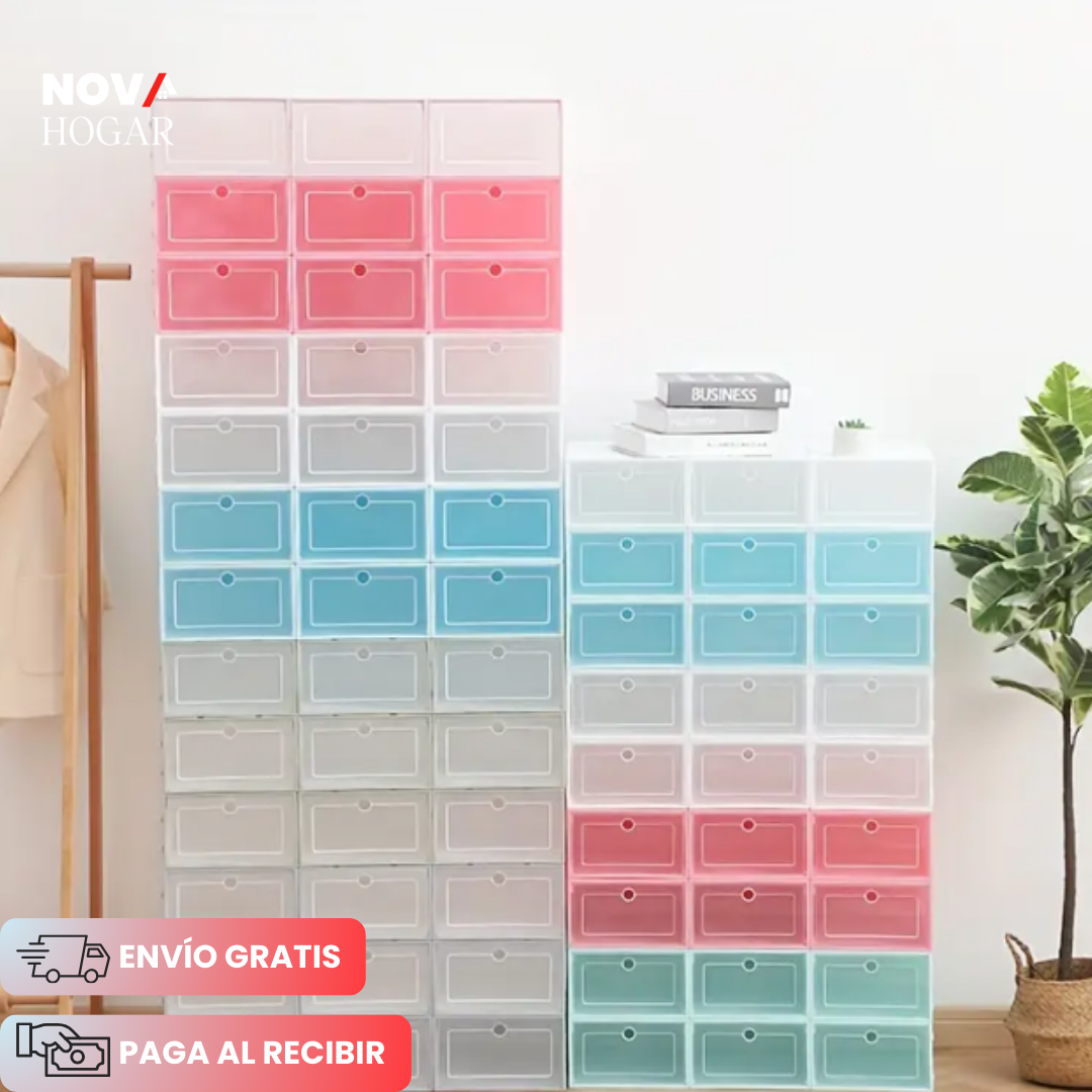 AhorraPack x6 ShoeBoxify™ Cajas Organizadoras para tus Zapatos