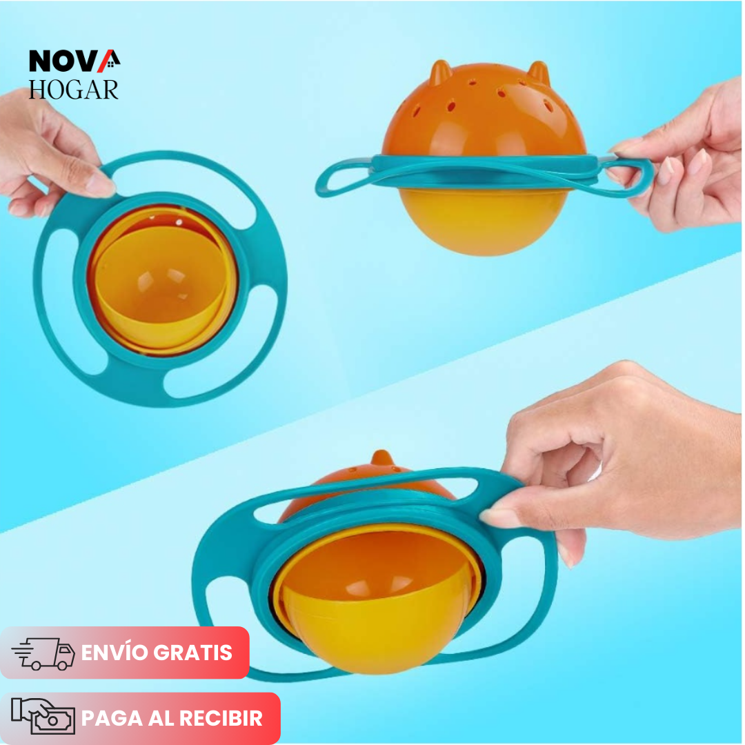 OrbitBowl™ El Tazón que Gira pero Nunca Derrama