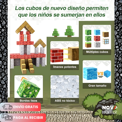 MagneCraft™ Set de 88 Cubos Magnéticos de Construcción