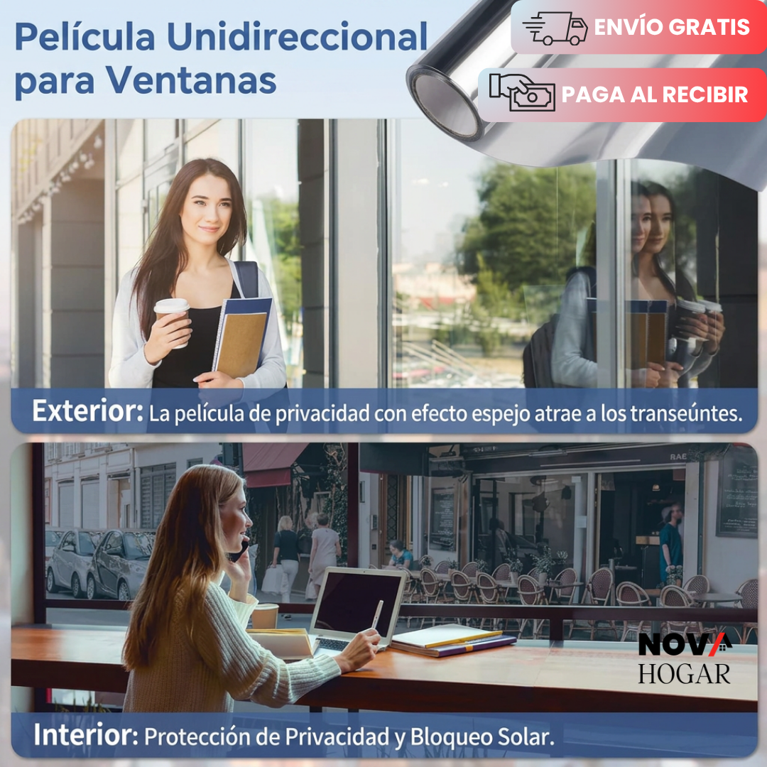 LuxeTint™ Polarizado de Privacidad para Ventanas