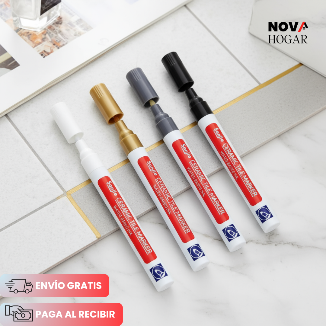 Pack x4 TileMark™ Marcador para Restauración de Juntas de Cerámica